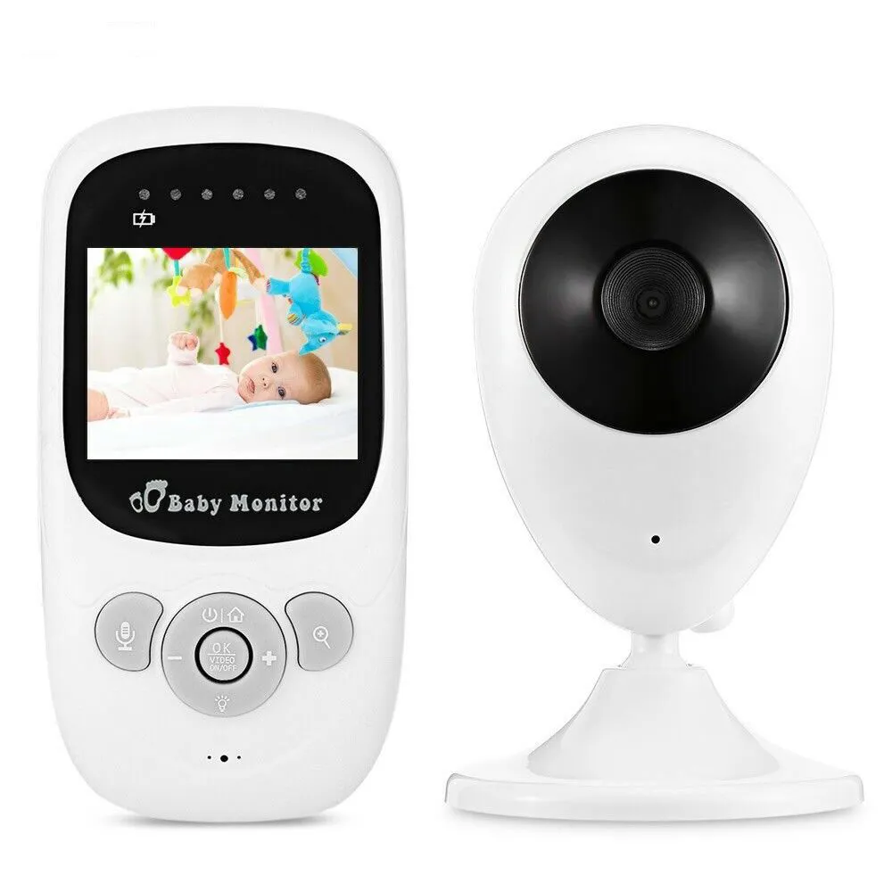 Baby Monitor Video da 2.4 "con fotocamera digitale a colori Wireless View Video, conversazione bidirezionale, visione notturna a infrarossi, 2 x Zoom CC604