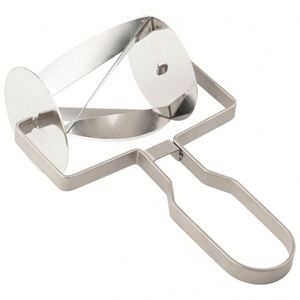 Custom New Croissant Roller & Dough Wheel <b>Cutter</b> Crossed Blade Design Stainless Steel 17.5x11cm Dishwasher Safe - Product Image 1