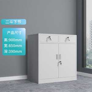 Multi-<b>Drawer</b> Metal Filing Cabinet for Home and Office Low Under-Desk Storage Lock <b>Tool</b> Cabinet for Gym Use - Product Image 5