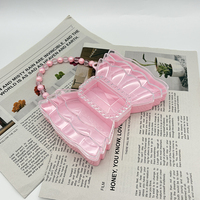 Boîte d'emballage en plastique écologique en forme de nœud papillon pour bijoux, idéale pour les cadeaux de fête d'anniversaire d'enfants, petit conteneur cadeau en gros