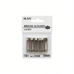 Spille di Sicurezza Ilan 30mm Argento 18 Pezzi Accessori per Abbigliamento - Product Image 2