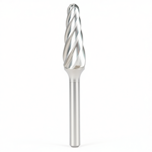 Fraise rotative conique à bout sphérique en carbure TTAKE AB8700, diamètre 16 mm, longueur 33 mm, coupe Z6 pour perçage de métaux - Product Image 2