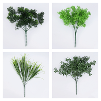 LO-138 Vente en gros de buissons artificiels verts avec certification ignifuge B1 pour les halls d'hôtel et la décoration d'événements