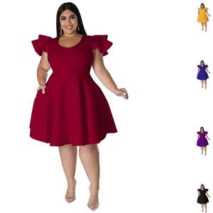 Wholesale Women's Multi-color Large <b>Swing</b> Dresses for European & American Markets - Product Image 1