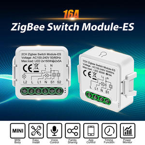 Relé Inteligente Tuya ZigBee de 16A con Monitoreo de Energía para Control de 2 Vías, Módulo de Interruptor Inteligente para Automatización del Hogar - Product Image 2