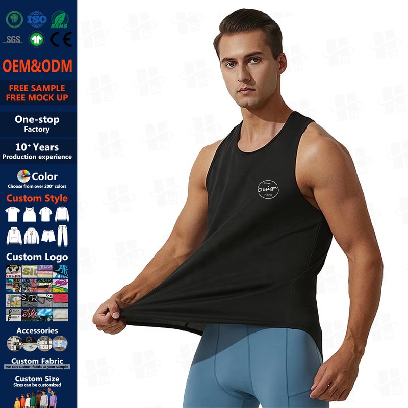 Wholesale Sportswear Vest Stringer Emboss Print