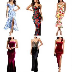 Vestidos de Verano para Mujer al por Mayor, de Alta Calidad, Casuales, Estampados, de Algodón, Modelo QZ-028, Envío Mixto desde Fujian, Nuevo Stock Disponible - Product Image 1