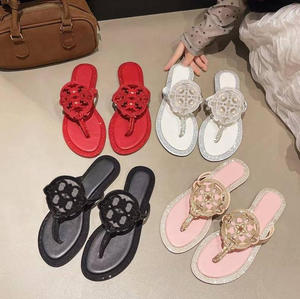 Ciabatte di Lusso di Alta Qualità Tb con Cinturino Rhinolite, Sandali in Stile Europeo, Pantofole Estive da <span class=keywords><strong>Spiaggia</strong></span> per Signore - Product Image 1
