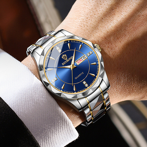 Orologio da uomo BINBOND alla moda, in <span class=keywords><strong>acciaio</strong></span> inossidabile, con calendario, al quarzo, impermeabile 3BAR, orologio di lusso. - Product Image 3