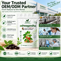 Ashwagandha Extract Softgel 300mg met MCT-olie Zwarte Peper Hoge Absortie Dagelijkse Wellness OEM