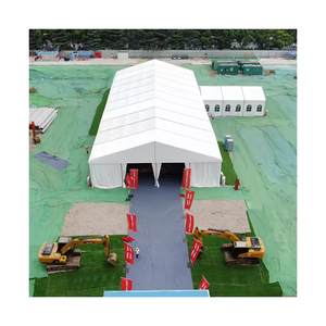 Exterior 10x15 <span class=keywords><strong>M</strong></span> 8x12 <span class=keywords><strong>m</strong></span> Venta caliente Marco de aluminio Techo de PVC Fiesta/Almacén/Carpa de boda - Product Image 1