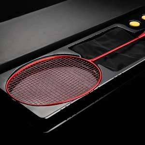 2025 nouvelle <span class=keywords><strong>raquette</strong></span> de <span class=keywords><strong>Badminton</strong></span> LA en Fiber de carbone simple plume légère <span class=keywords><strong>petite</strong></span> <span class=keywords><strong>raquette</strong></span> d'entraînement noire avec cadre en acier - Product Image 5