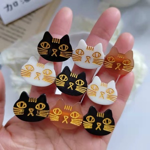 Barrettes à cheveux mignonnes en acétate motif petit animal, <span class=keywords><strong>pince</strong></span> à cheveux chat à 3 faces pour filles - Product Image 3