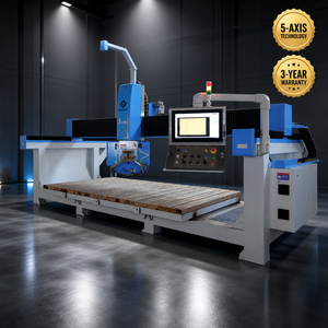 Fresatrice CNC a 5 Assi per Taglio a Ponte, Sega a Ponte per Pietra, Taglio di Granito, Marmo, Quarzo, Profilatura 3D, Intaglio Lavelli, Motore a Ingranaggi - Product Image 1