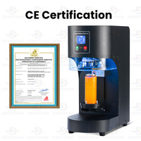 Machine de scellage entièrement automatique pour gobelets en plastique, jus et sodas, scelleuse de canettes non rotative, machine de scellage pour bouteilles de boissons froides