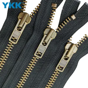 YKK 8# Bronze Puller Zipper Open-end For Sport Wear Jacket