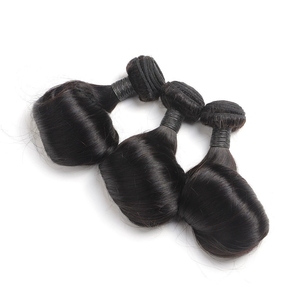 Lots de Cheveux Humains Bouclés Double Drawn Personnalisés en Gros, Cheveux Brésiliens Fumi Pixie Rose, <span class=keywords><strong>Tissage</strong></span> de Cheveux Naturels Noirs Faits à la Machine - Product Image 5