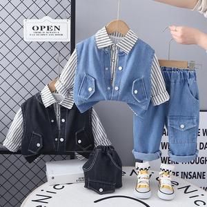 Vêtements pour bébé garçon de bonne qualité en gros, <span class=keywords><strong>1</strong></span> à 5 ans, nouveau style, ensemble de vêtements pour bébé garçon - Product Image 2