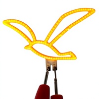 Enseigne néon LED personnalisée orange et jaune, décor mural à intensité variable alimenté par USB pour café, bar, bar tiki, fête, cadeau style hawaïen