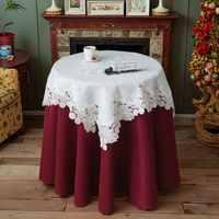 Nappe blanche rustique en lin écologique, résistante à l'huile, style américain, faite à la main, article très demandé pour les organisateurs d'événements, vente en gros