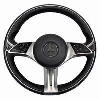 W447 Kit intérieur de luxe MB Glc Classe V VITO Nouveau style Electroplaqué Volant en grain de bois de pêche