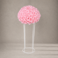 Boule de fleurs artificielles en forme de rose, style coréen, pour décoration d'allée de mariage, demi-cercle, décorations de lieux événementiels, provenance Chine