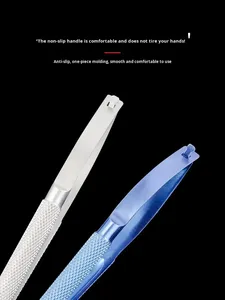 Forbici microchirurgiche per cornea con testa dritta e curva, strumenti per chirurgia della doppia palpebra - Product Image 5