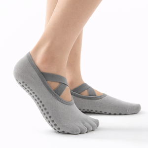 <span class=keywords><strong>Calcetines</strong></span> de Pilates Antideslizantes, Suaves, Transpirables y Personalizados para Mujer, Venta al Por Mayor - Product Image 3