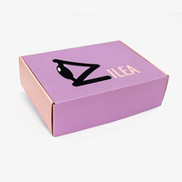 Caja de Cartón Corrugado para Envíos de Cosméticos, Color Negro, Azul y Amarillo, con Logotipo Personalizado, de Alta Calidad, Fabricada en China