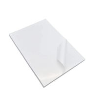 Haute qualité brillant enduit 100um papier auto-adhésif A4 jet d'encre PP 50 pièces matériel adhésif imprimable étiquette taille pour imprimante