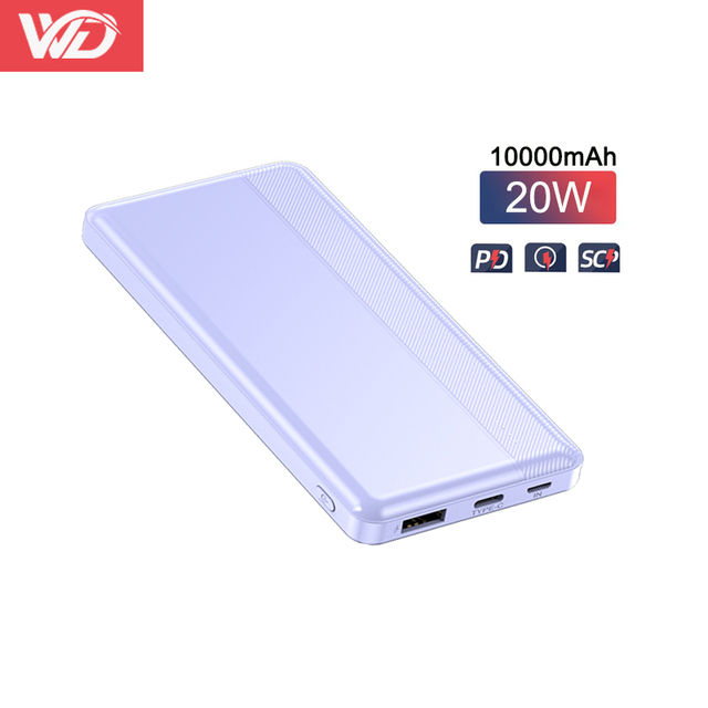 New Power Bank 10000Mah Portable Powerbank 20000 Mah Fast Charging PD 20w Super Fast Charging 3A Charging