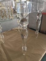 Quadratischer Transparenter Acryl-Kuchentisch für Hochzeiten und Events, Ouxun Kommerzielle Partydekoration und Möbel