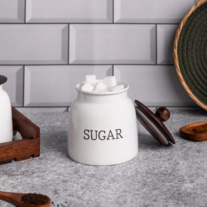 Tarro de azúcar metálico de primera calidad para hoteles, restaurantes y aplicaciones modernas de organización y almacenamiento en la cocina. - Product Image 4