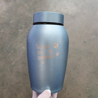 Juicepet Unforgettable Memory - Urnas para Cenizas de Mascotas de Acero Inoxidable de Alta Calidad, Estilo Clásico Personalizado, Venta al por Mayor