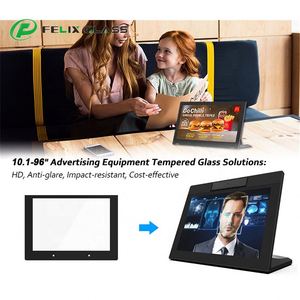 Écrans d'affichage de menu de restaurant industriels personnalisés de 10,1 pouces en verre trempé, ultra-fins de 0,7 mm, dureté 9H, solides et anti-traces de doigts - Product Image 2