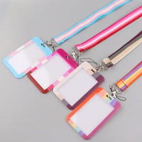 Kunshan krell Vente en gros couleur personnalisée personnalité logo pvc id carte lanière carte d'exposition VIP Lanyard Passes carte de visite