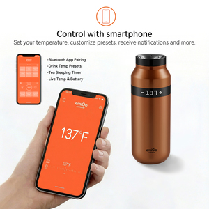 Taza de Viaje Inteligente EmiGo Premium de Lujo con Control de Temperatura, 475 ml, Recargable, Aislada y Térmica para Café - Product Image 2