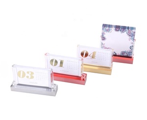 HUISEN — table de bureau or, présentoir <span class=keywords><strong>calendrier</strong></span>, livraison directe de l'usine - Product Image 3