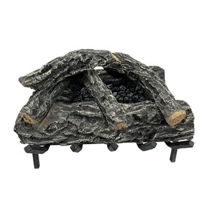 Tronchi di legno finto realistici <span class=keywords><strong>per</strong></span> caminetto <span class=keywords><strong>a</strong></span> <span class=keywords><strong>gas</strong></span>, inserti in ceramica <span class=keywords><strong>per</strong></span> bracieri e caminetti - Product Image 3