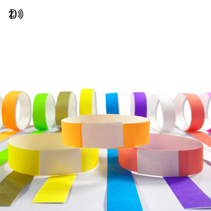 Biểu tượng tùy chỉnh huỳnh quang giấy dây đeo cổ tay <span class=keywords><strong>NFC</strong></span> Vòng đeo tay bán vé dây đeo cổ tay cho các sự kiện lễ hội âm nhạc - Product Image 3