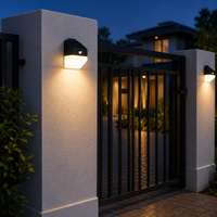 Lampe murale solaire LED OEM 220lm à charge rapide 6H avec capteur PIR 120 degrés pour la décoration de la cour, de la clôture, du chemin et de l'entrée, de LEAD OPTO
