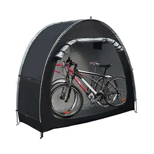 210D אוקספורד עמיד למים אוקספורד סככת אופניים מתקפל חיצוני אופני כיסוי אחסון אוהל עבור 2 אופניים