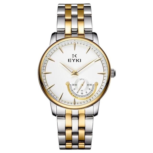 EYKI Japan Movement 3atm Water Resistant Skeleton Stainless Steel Band Automatic Watch
