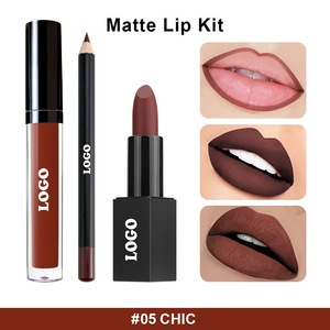 Set de Brillo Labial y Delineador de Labios de Marca Privada, Resistente al Agua, Larga Duración, Alta Pigmentación, Maquillaje Hidratante, Venta al Por Mayor, En Stock - Product Image 5