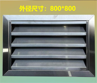Grille de ventilation à persiennes pour tuyau d'évacuation, modèle 304, avec couvercle étanche à la pluie et à l'eau pour salle de bain, cuisine extérieure, air froid et chaud