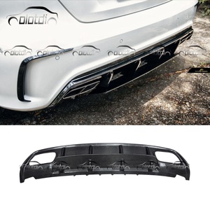Auto Parts Rear Bumper Lip Carbon Fiber Fins Spoiler Wing <b>Splitters</b> Diffuser for Mercedes Benz W176 A45 - Product Image 1