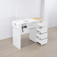 Table de Manucure Moderne de Luxe en Bois, Multifonctionnelle, Facile à Nettoyer, Écologique, pour Salon, Bar, Usage Commercial, Salle de Séjour, École