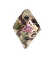 Pochette à monnaie tactique en triangle avec logo personnalisé Pochette utilitaire compacte Mini Molle Noir Kaki CP Multicam