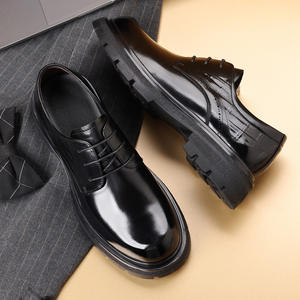 Chaussures de marche décontractées pour hommes de style business, en cuir véritable, adaptées aux rassemblements et aux occasions professionnelles - Product Image 4