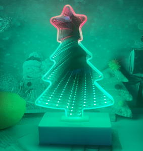 يونيكورن مرآة لانهائية نفق ضوء سطح المكتب مصباح حزب ديكور المنزل - Product Image 5